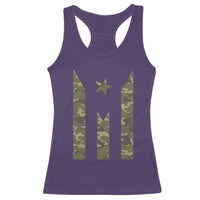Camo Puerto Rico Flag Racerback Tank Top Hispanic Heritage Month Boricua Rican - Wonder Print Shop