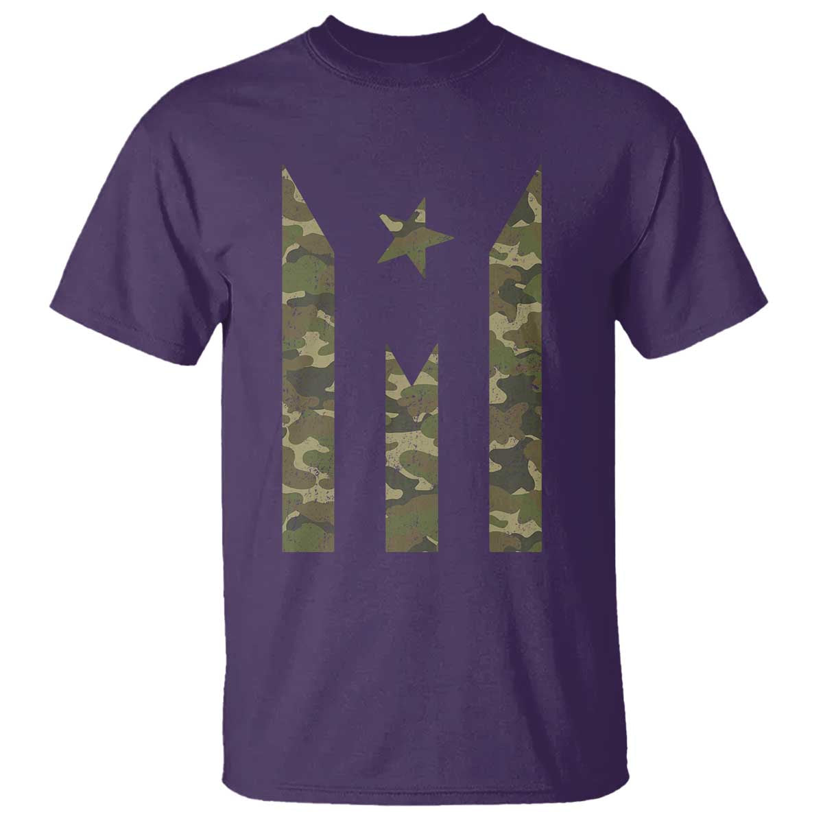 Camo Puerto Rico Flag T Shirt Hispanic Heritage Month Boricua Rican - Wonder Print Shop