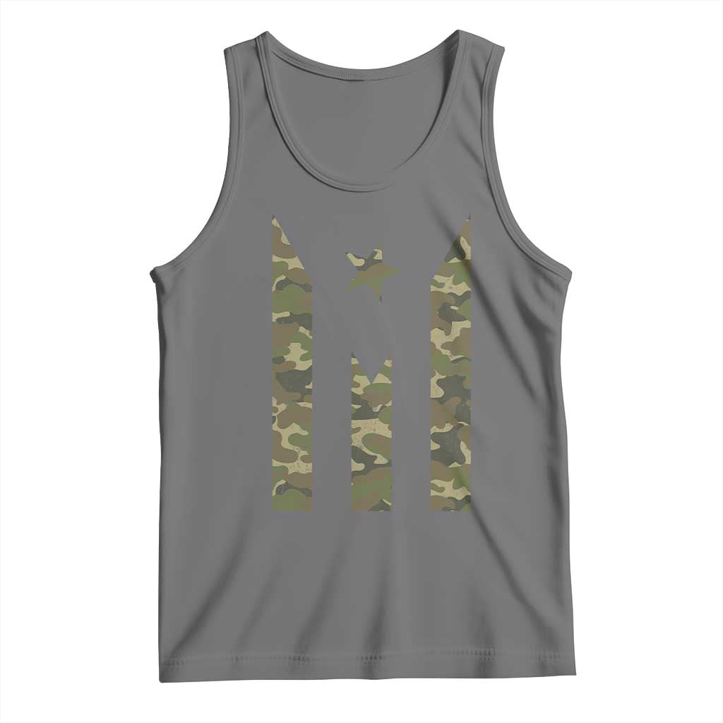 Camo Puerto Rico Flag Tank Top Hispanic Heritage Month Boricua Rican - Wonder Print Shop