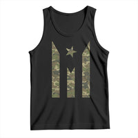 Camo Puerto Rico Flag Tank Top Hispanic Heritage Month Boricua Rican - Wonder Print Shop