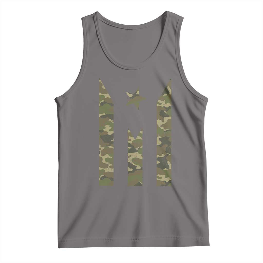 Camo Puerto Rico Flag Tank Top Hispanic Heritage Month Boricua Rican - Wonder Print Shop