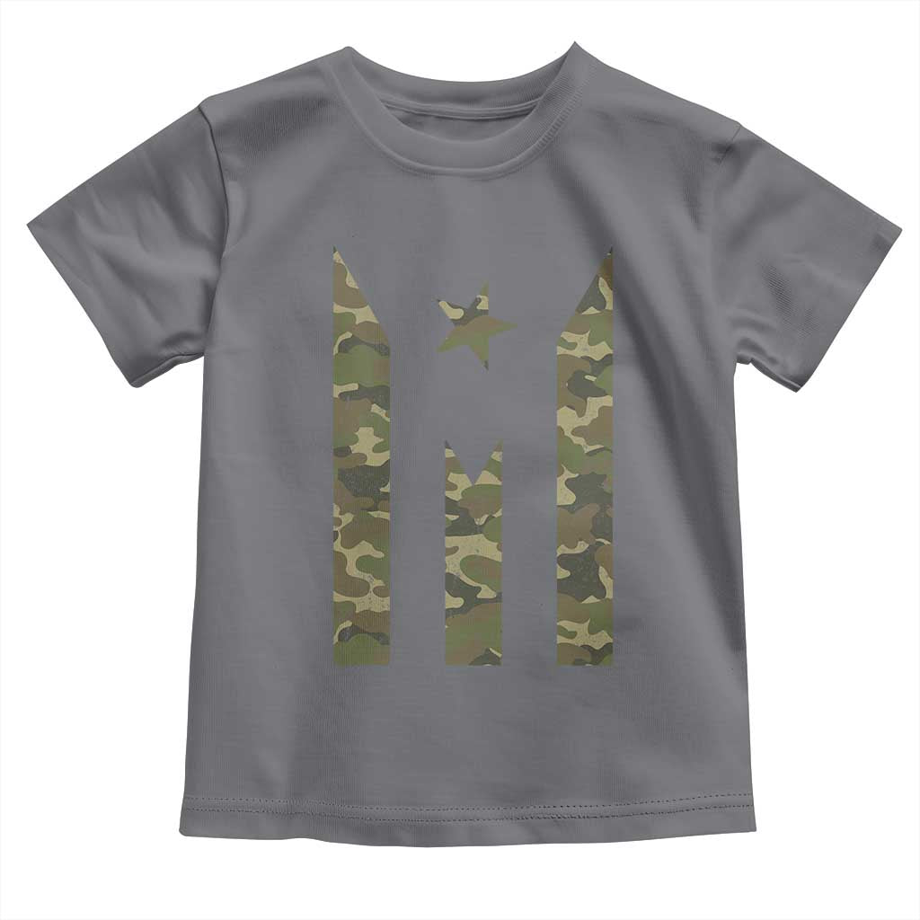 Camo Puerto Rico Flag Toddler T Shirt Hispanic Heritage Month Boricua Rican - Wonder Print Shop