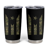 Camo Puerto Rico Flag Tumbler Cup Hispanic Heritage Month Boricua Rican - Wonder Print Shop