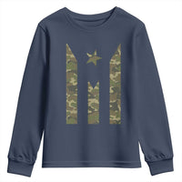 Camo Puerto Rico Flag Youth Sweatshirt Hispanic Heritage Month Boricua Rican - Wonder Print Shop