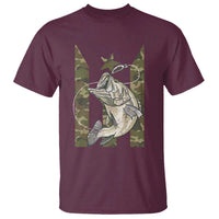 Fishing Puerto Rico Flag T Shirt Bass Fish Fisherman Camo Camouflage US Flag - Wonder Print Shop