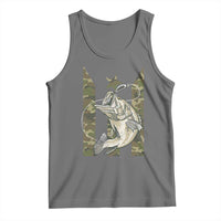 Fishing Puerto Rico Flag Tank Top Bass Fish Fisherman Camo Camouflage US Flag - Wonder Print Shop