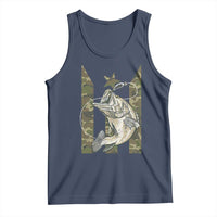 Fishing Puerto Rico Flag Tank Top Bass Fish Fisherman Camo Camouflage US Flag - Wonder Print Shop