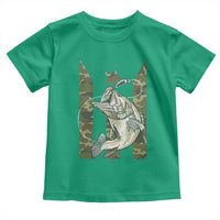 Fishing Puerto Rico Flag Toddler T Shirt Bass Fish Fisherman Camo Camouflage US Flag - Wonder Print Shop