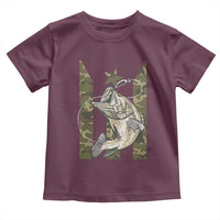 Fishing Puerto Rico Flag Toddler T Shirt Bass Fish Fisherman Camo Camouflage US Flag - Wonder Print Shop