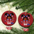 Little Miss Boricua Christmas Ornament Puerto Rican Afro Messy Bun Girls Kids - Wonder Print Shop