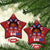 Little Miss Boricua Christmas Ornament Puerto Rican Afro Messy Bun Girls Kids - Wonder Print Shop