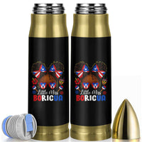 Little Miss Boricua Bullet Tumbler Puerto Rican Afro Messy Bun Girls Kids - Wonder Print Shop