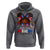 Little Miss Boricua Hoodie Puerto Rican Afro Messy Bun Girls Kids - Wonder Print Shop