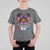 Little Miss Boricua T Shirt For Kid Puerto Rican Afro Messy Bun Girls Kids - Wonder Print Shop