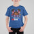 Little Miss Boricua T Shirt For Kid Puerto Rican Afro Messy Bun Girls Kids - Wonder Print Shop