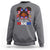 Little Miss Boricua Sweatshirt Puerto Rican Afro Messy Bun Girls Kids - Wonder Print Shop