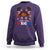 Little Miss Boricua Sweatshirt Puerto Rican Afro Messy Bun Girls Kids - Wonder Print Shop