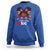 Little Miss Boricua Sweatshirt Puerto Rican Afro Messy Bun Girls Kids - Wonder Print Shop