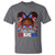 Little Miss Boricua T Shirt Puerto Rican Afro Messy Bun Girls Kids - Wonder Print Shop