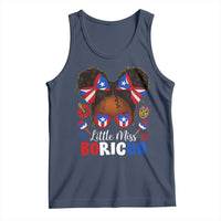 Little Miss Boricua Tank Top Puerto Rican Afro Messy Bun Girls Kids - Wonder Print Shop