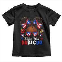 Little Miss Boricua Toddler T Shirt Puerto Rican Afro Messy Bun Girls Kids - Wonder Print Shop