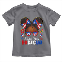 Little Miss Boricua Toddler T Shirt Puerto Rican Afro Messy Bun Girls Kids - Wonder Print Shop