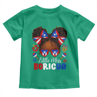 Little Miss Boricua Toddler T Shirt Puerto Rican Afro Messy Bun Girls Kids - Wonder Print Shop
