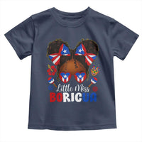 Little Miss Boricua Toddler T Shirt Puerto Rican Afro Messy Bun Girls Kids - Wonder Print Shop
