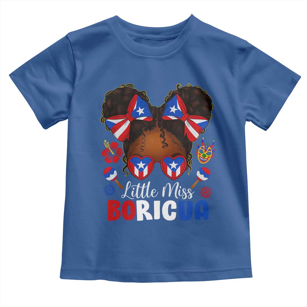 Little Miss Boricua Toddler T Shirt Puerto Rican Afro Messy Bun Girls Kids - Wonder Print Shop