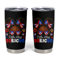 Little Miss Boricua Tumbler Cup Puerto Rican Afro Messy Bun Girls Kids - Wonder Print Shop