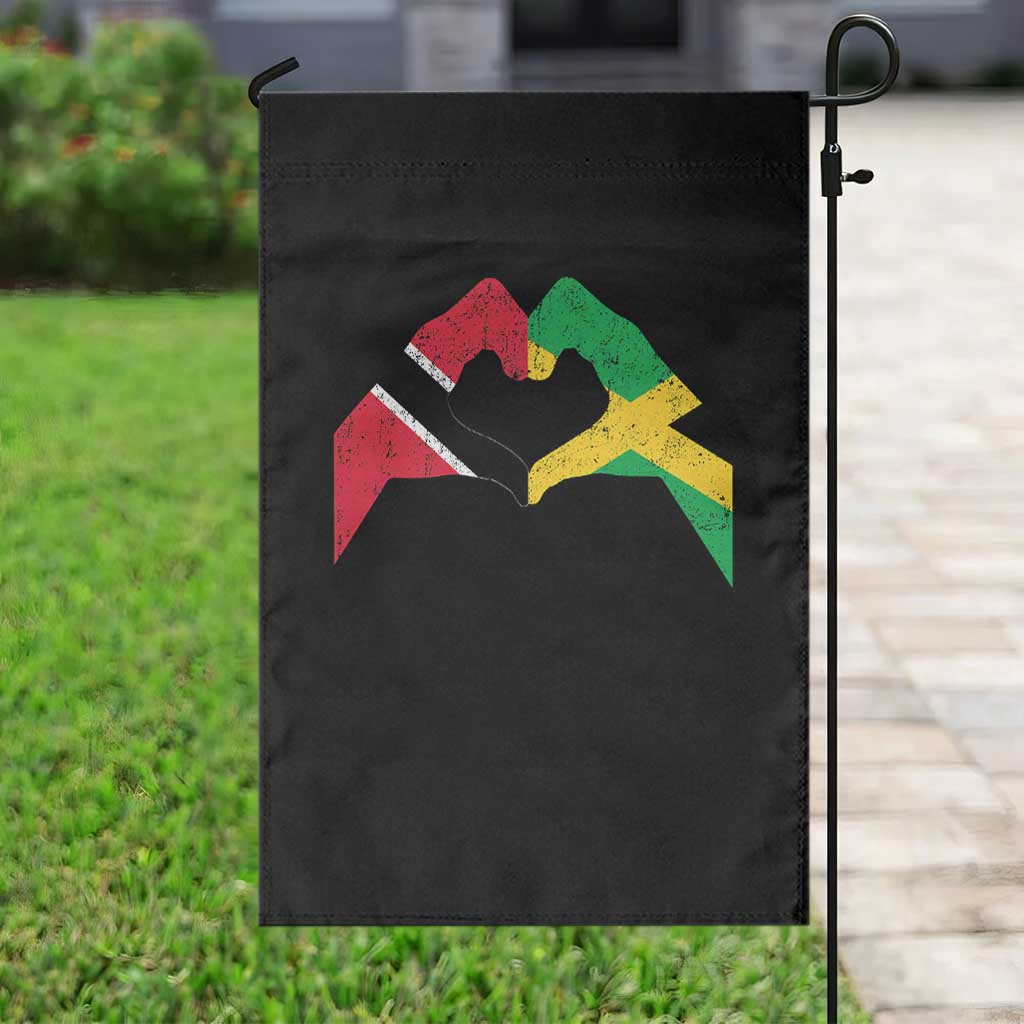 Trinidad and Tobago Jamaican Garden Flag Two Flags One Heart