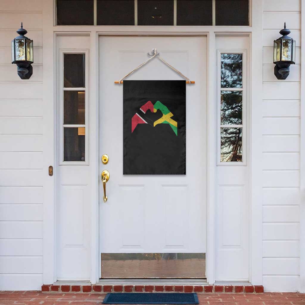 Trinidad and Tobago Jamaican Garden Flag Two Flags One Heart