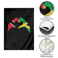 Trinidad and Tobago Jamaican Garden Flag Two Flags One Heart