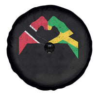Trinidad and Tobago Jamaican Spare Tire Cover Two Flags One Heart