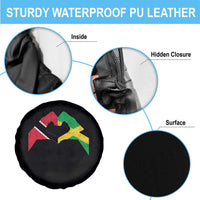 Trinidad and Tobago Jamaican Spare Tire Cover Two Flags One Heart
