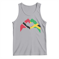 Trinidad and Tobago Jamaican Tank Top Two Flags One Heart