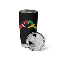 Trinidad and Tobago Jamaican Tumbler Cup Two Flags One Heart