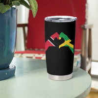 Trinidad and Tobago Jamaican Tumbler Cup Two Flags One Heart
