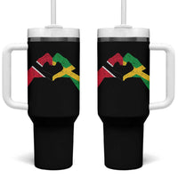 Trinidad and Tobago Jamaican Tumbler With Handle Two Flags One Heart