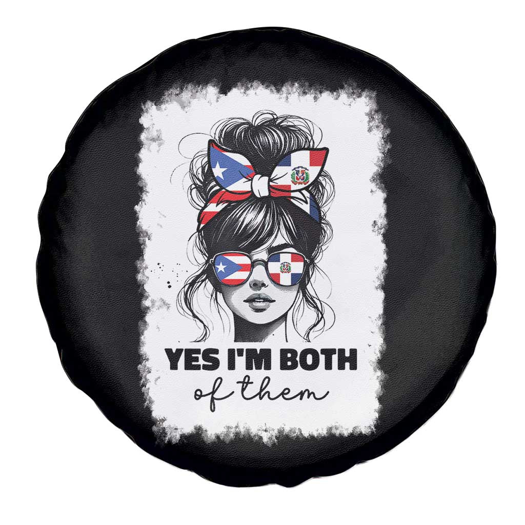 Dominican Puerto Rican Woman Spare Tire Cover Yes Im Both Of Them