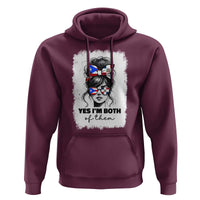 Dominican Puerto Rican Woman Hoodie Yes Im Both Of Them