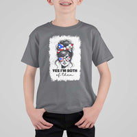 Dominican Puerto Rican Woman T Shirt For Kid Yes Im Both Of Them