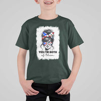 Dominican Puerto Rican Woman T Shirt For Kid Yes Im Both Of Them