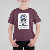 Dominican Puerto Rican Woman T Shirt For Kid Yes Im Both Of Them