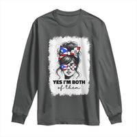 Dominican Puerto Rican Woman Long Sleeve Shirt Yes Im Both Of Them