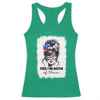 Dominican Puerto Rican Woman Racerback Tank Top Yes Im Both Of Them