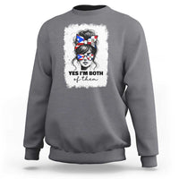 Dominican Puerto Rican Woman Sweatshirt Yes Im Both Of Them