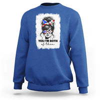 Dominican Puerto Rican Woman Sweatshirt Yes Im Both Of Them