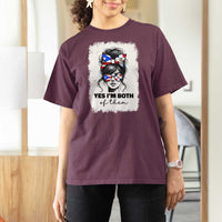 Dominican Puerto Rican Woman T Shirt For Women Yes Im Both Of Them
