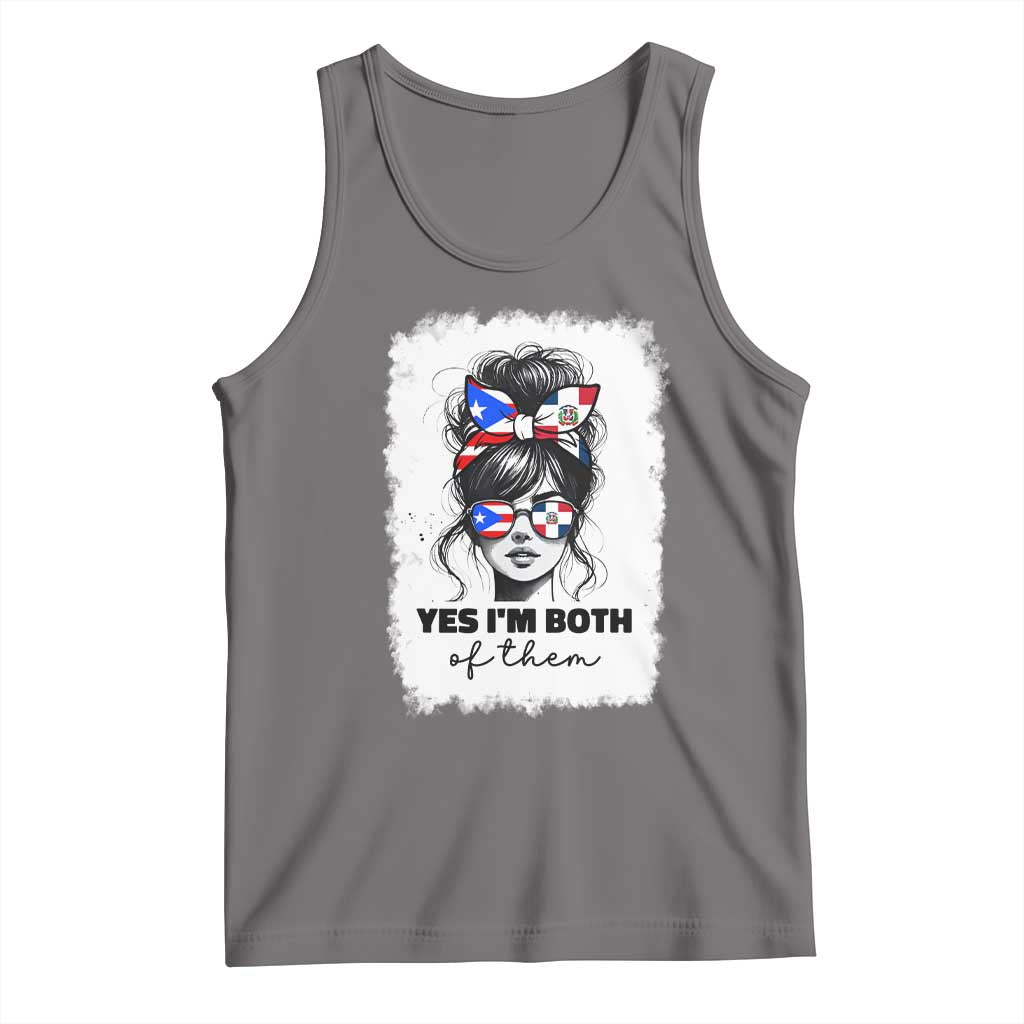 Dominican Puerto Rican Woman Tank Top Yes Im Both Of Them